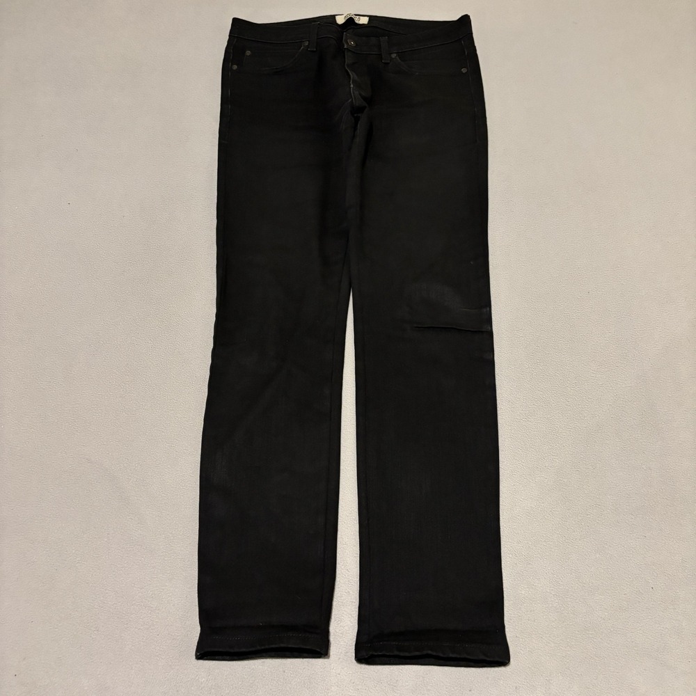 Naked & Famous Super Skinny Guy Black Power Stretch Jeans Mens 36 Made in Canada